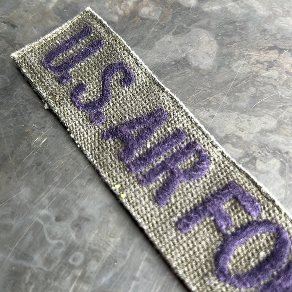 U.S. AIR FORCE embroidered tape patch - Vintage - Picture 6 of 11